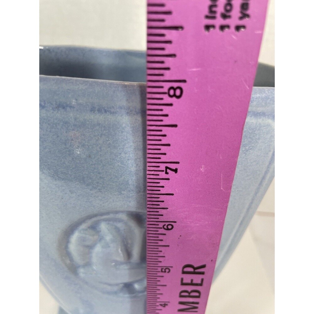 Robinson Ransbottom Vase Art Pottery Gazelle Deer Blue Ceramic 230 MCM VTG Retro - Picture 15 of 16